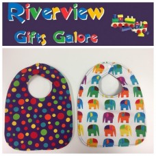 Reversible Bib - Elephants & Spots Reversible Bib - Elephants & Spots